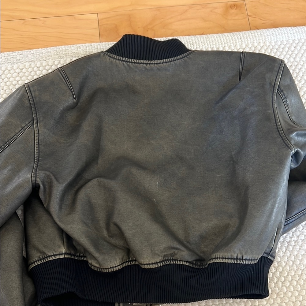 Mango Olive Bomber Jacket for Women - Picture 4 of 4